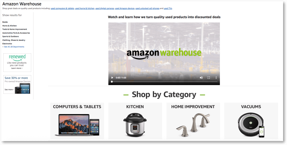 什么是亚马逊仓库（Amazon Warehouse）交易? 第1张