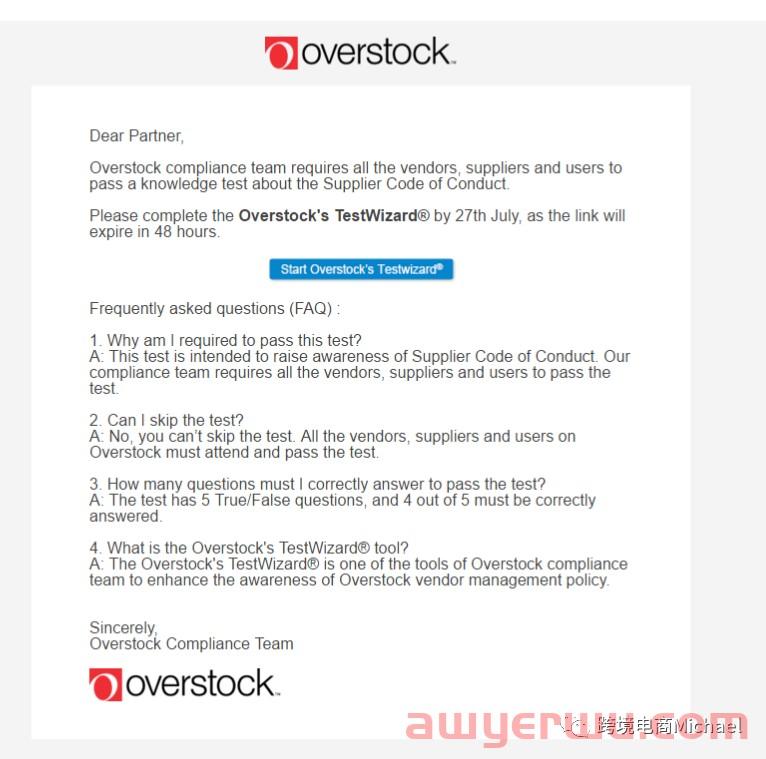 离谱：Overstock平台被黑，大量卖家收到钓鱼邮件并导致无法正常回款？！ 第1张