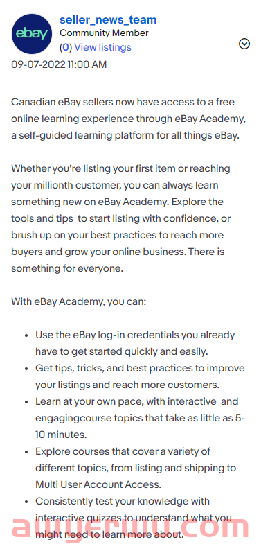 升级卖家扶持政策，eBay免费开放自助学习平台 第1张