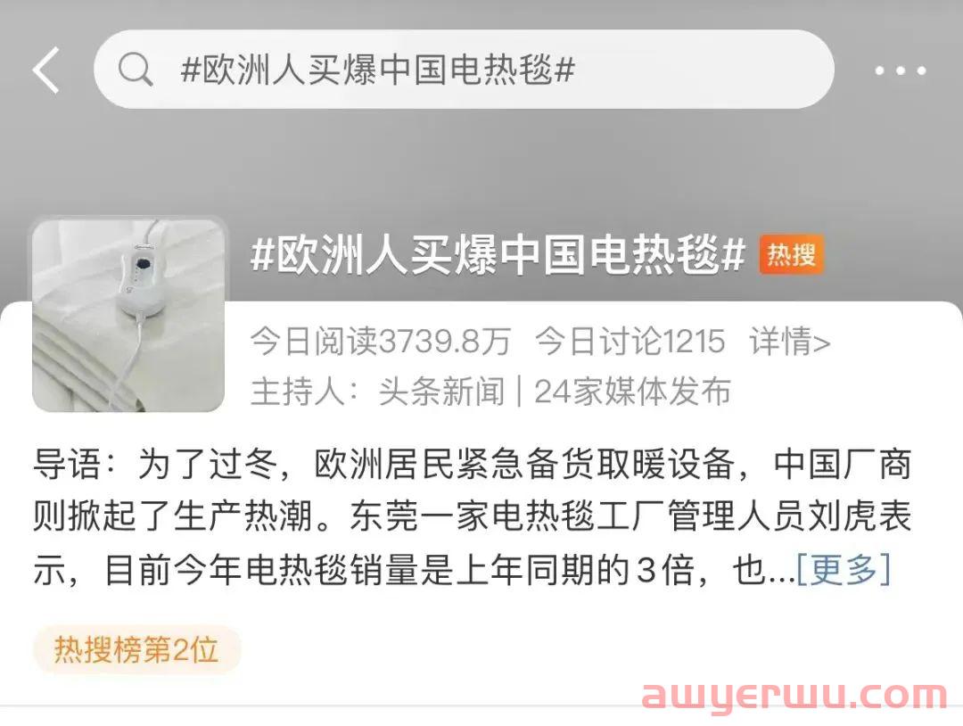 爆单！30天卖出129万条！中国电热毯爆卖亚马逊 第1张
