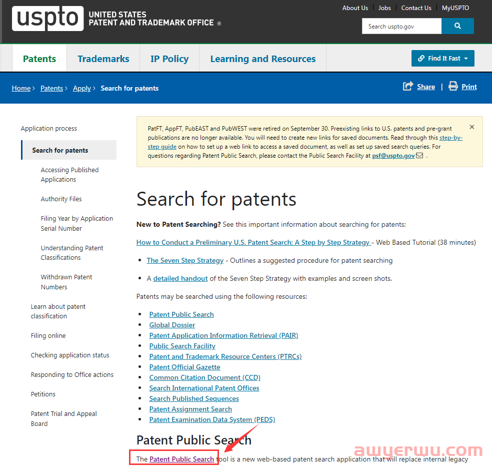 美国专利搜索网站改版，最新查询教程 第2张