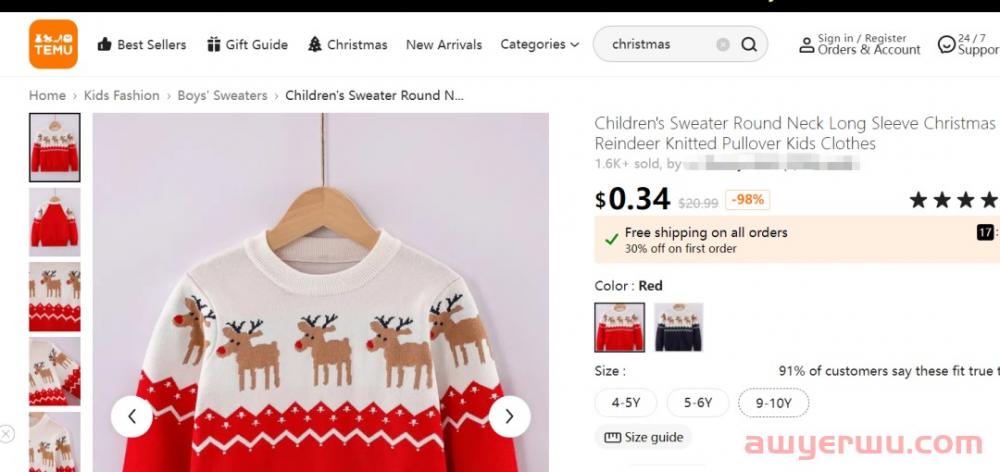 圣诞毛衣仅售0.34美元！拼多多Temu在美国势头猛增，爆单不断 第2张
