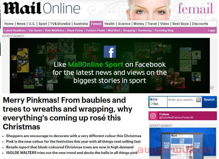 TikTok曝光量51亿，英国人买爆“粉色圣诞树” 第1张
