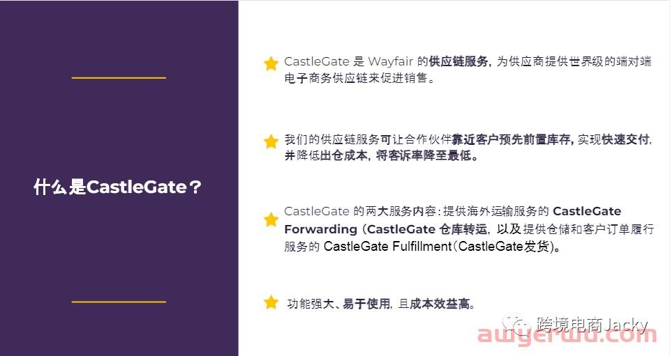 wayfair的CastleGate供应链是什么？ 第2张