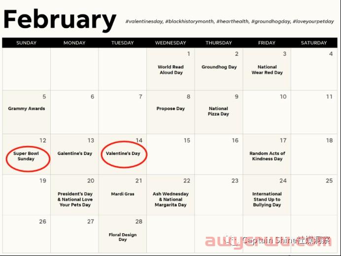 2023年2月社媒营销日历及idea分享 第1张