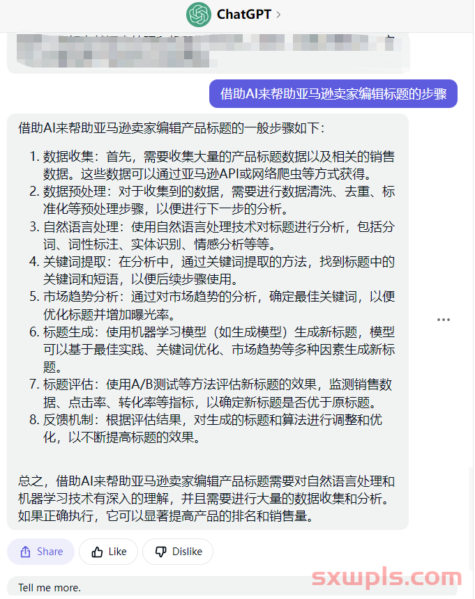 万字长文-ChatGPT应用到亚马逊17个实操技巧 第4张